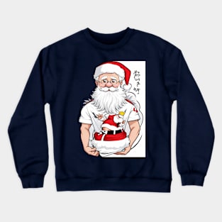 Santa Christmas print Crewneck Sweatshirt